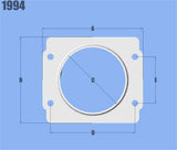 Vibrant MAF Sensor Adapter Plate for Subaru applications use w/ 3in Inlet I.D. filters only
