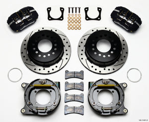 Wilwood Dynapro Low-Profile 11.00in P-Brake Kit Drilled Chevy 12 Bolt Spcl 2.81in Offset