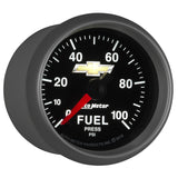 Autometer Performance Parts 52mm 0-100psi Fuel Pressure COPO Camaro Gauge Pack
