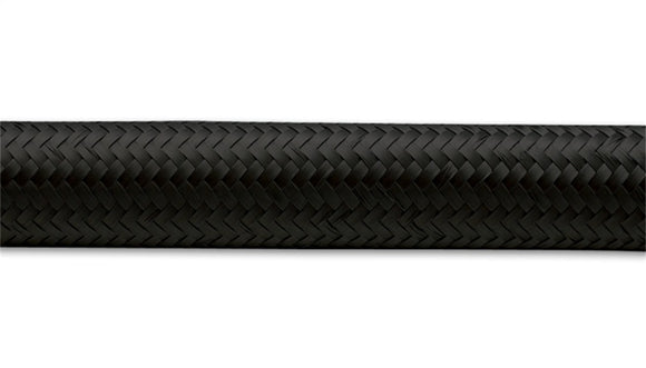 Vibrant -4 AN Black Nylon Braided Flex Hose (2 foot roll)