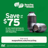 MagnaFlow Universal Catalytic Converter 2.25inch OBDII Front 50State