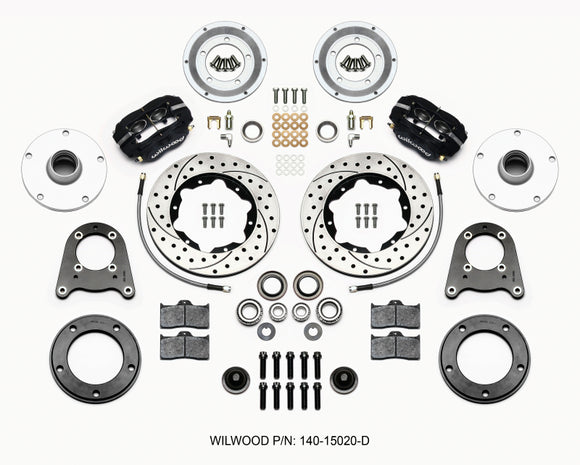 Wilwood Forged Dynalite-M Front Kit 10.75in Drilled 1950-1955 MG-TD/TF