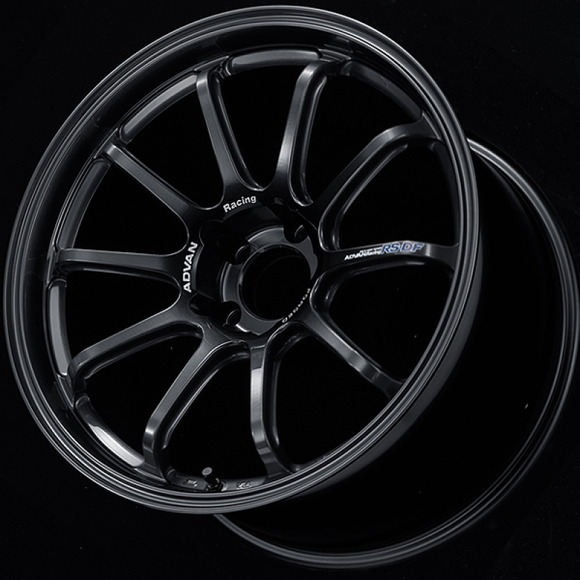 Advan RS-DF Progressive 18x8.0 +48 5-112 Racing Titanium Black Wheel