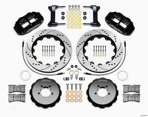 Wilwood Narrow Superlite 6R Front Hat Kit 14.00in Drilled 1999-2012 Subaru WRX w/Lines