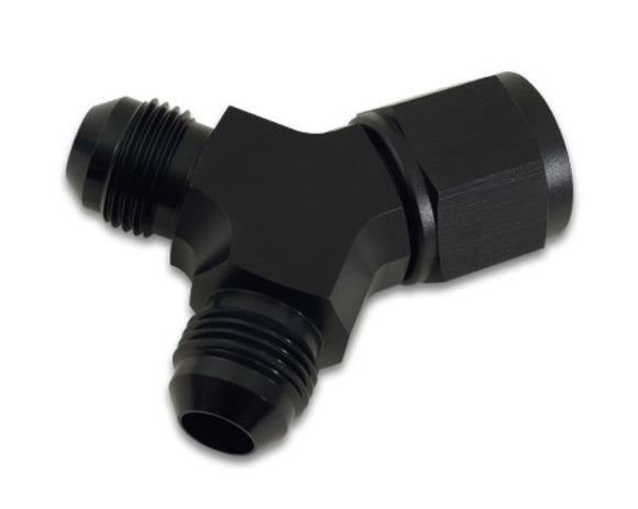 Vibrant -12AN Female x Dual -10AN Male Y-Adapter Fitting - Aluminum