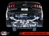 AWE Tuning S550 Mustang GT Cat-Back Exhaust - Touring Edition (Chrome Silver Tips)