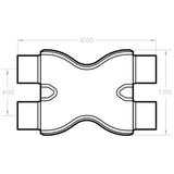 MagnaFlow Smooth Trans X 2.25/2.25 X 12 SS