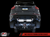 AWE Tuning Ford Focus RS Touring Edition Cat-Back Exhaust - Non-Resonated - Diamond Black Tips