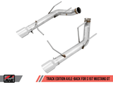 AWE Tuning S197 Mustang GT Axle-Back Exhaust - Track Edition (Chrome Silver Tips)