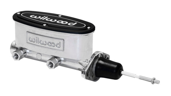 Wilwood High Volume Tandem Master Cylinder - 15/16in Bore Ball Burnished-W/Pushrod