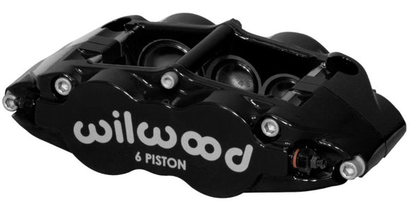 Wilwood Caliper-Narrow Superlite 6R-RH - Black 1.62/1.12/1.12in Pistons 1.10in Disc