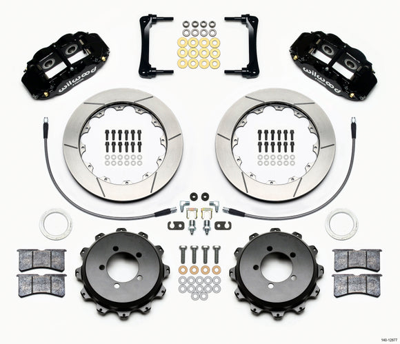 Wilwood Narrow Superlite 4R Rear Kit 12.88in 2008-2012 Subaru WRX w/Lines