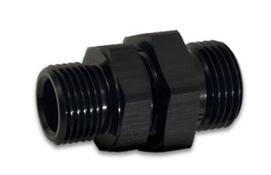 Vibrant -8AN to -6AN ORB Male to Male Union Adapter - Anodized Black