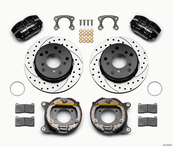 Wilwood Dynapro Lug Mount P/S Park Brake Kit Drilled Small Ford 2.36in Off Bronco 5 x 5.50