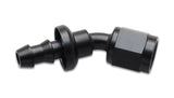Vibrant Push-On 30 Degree Hose End Elbow Fitting Size -12AN