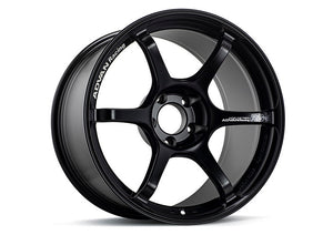 Advan RG-4 18x10.5 +15 5-114.3 Semi Gloss Black Wheel