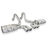 Stainless Works 1997-04 Corvette C5 3in Axle Back Quad 3-1/2in Slash-Cut Tips