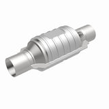 MagnaFlow Univ Cat Conv 2.5in Inlet/Outlet Ctr/Ctr Round 9in Body L x 5.125in W x 13in Overall L