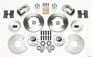 Wilwood Forged Dynalite Front Kit 11.00in Polished 37-48 Ford Psgr. 360 Plate Mount