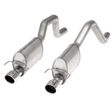 Stainless Works 2006-13 Corvette C6ZO6/ZR1 3in Axle Back S-Tube Mufflers Dual 4in Rolled Edge Tips