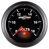 Autometer Sport-Comp II 2-1/16in Digital Voltmeter Gauge - 18V