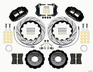 Wilwood Narrow Superlite 6R Front Hat Kit 14.00in Drilled 2013-Up Ford Focus ST w/ Lines