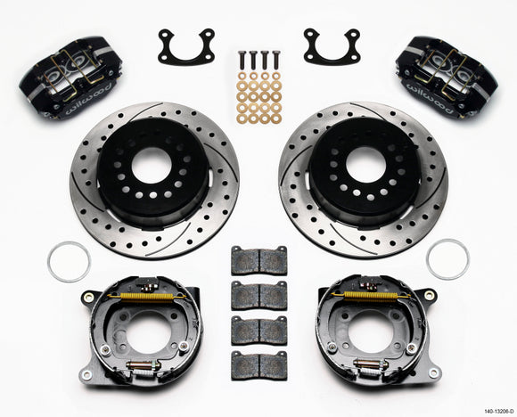 Wilwood Dynapro Dust-Boot P/S Park Brake Kit Drilled Small Ford 2.50in Offset