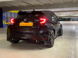 Rally Armor 20-26 Toyota GR Yaris Black Mud Flap w/White Logo